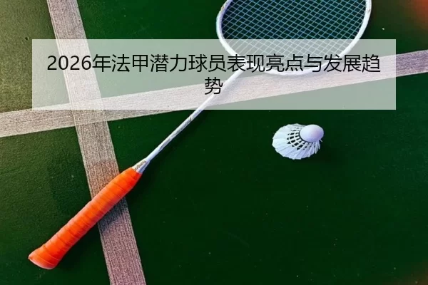 2026年法甲潜力球员表现亮点与发展趋势